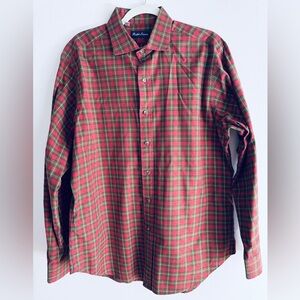 Ralph Lauren Red and Green Cotton Checkered Shirt